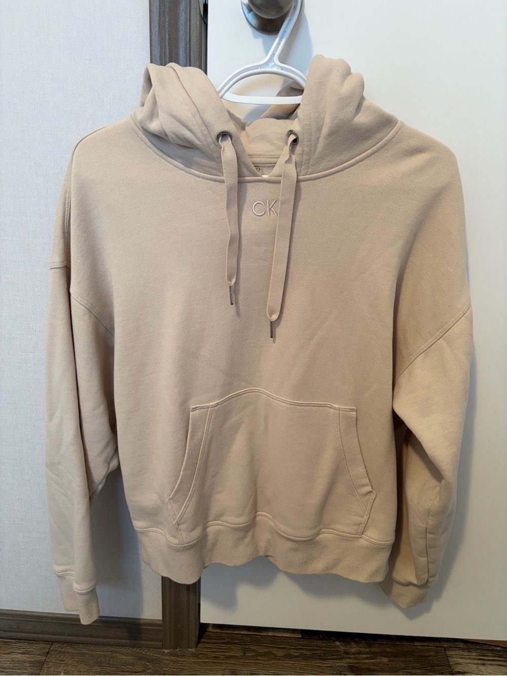Calvin Klein Beige Women’s Hoodie Sweatshirt